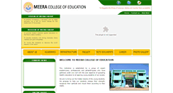 Desktop Screenshot of meeracollegeofeducation.com